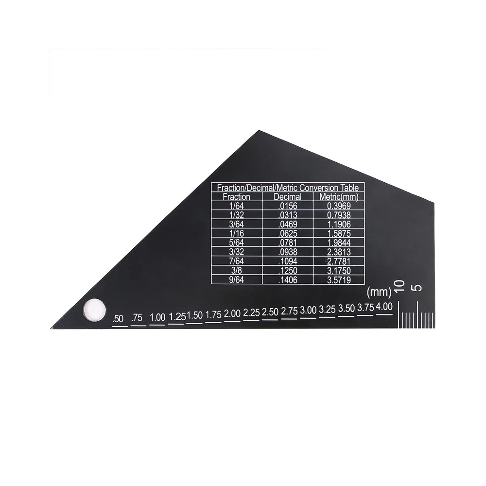 2PCS Stainless Steel String Action Gauge High Precision Graduations Black Fret Rocker Tool String Height Ruler