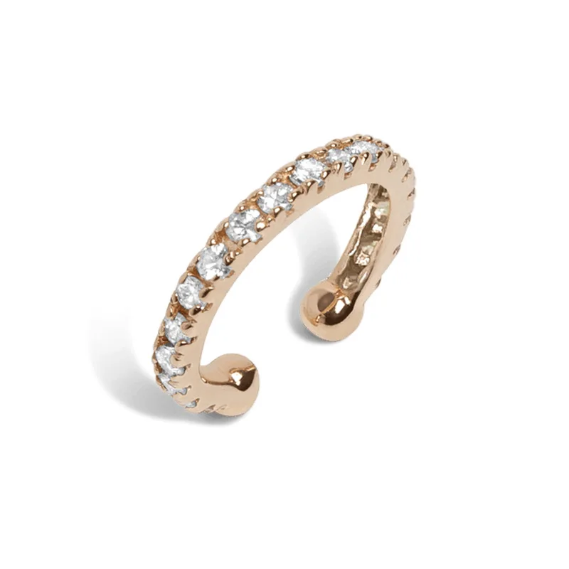 

Jenny&Dave S925 sterling silver versatile zircon French ear clip Women's Earrings Ear Cuffs