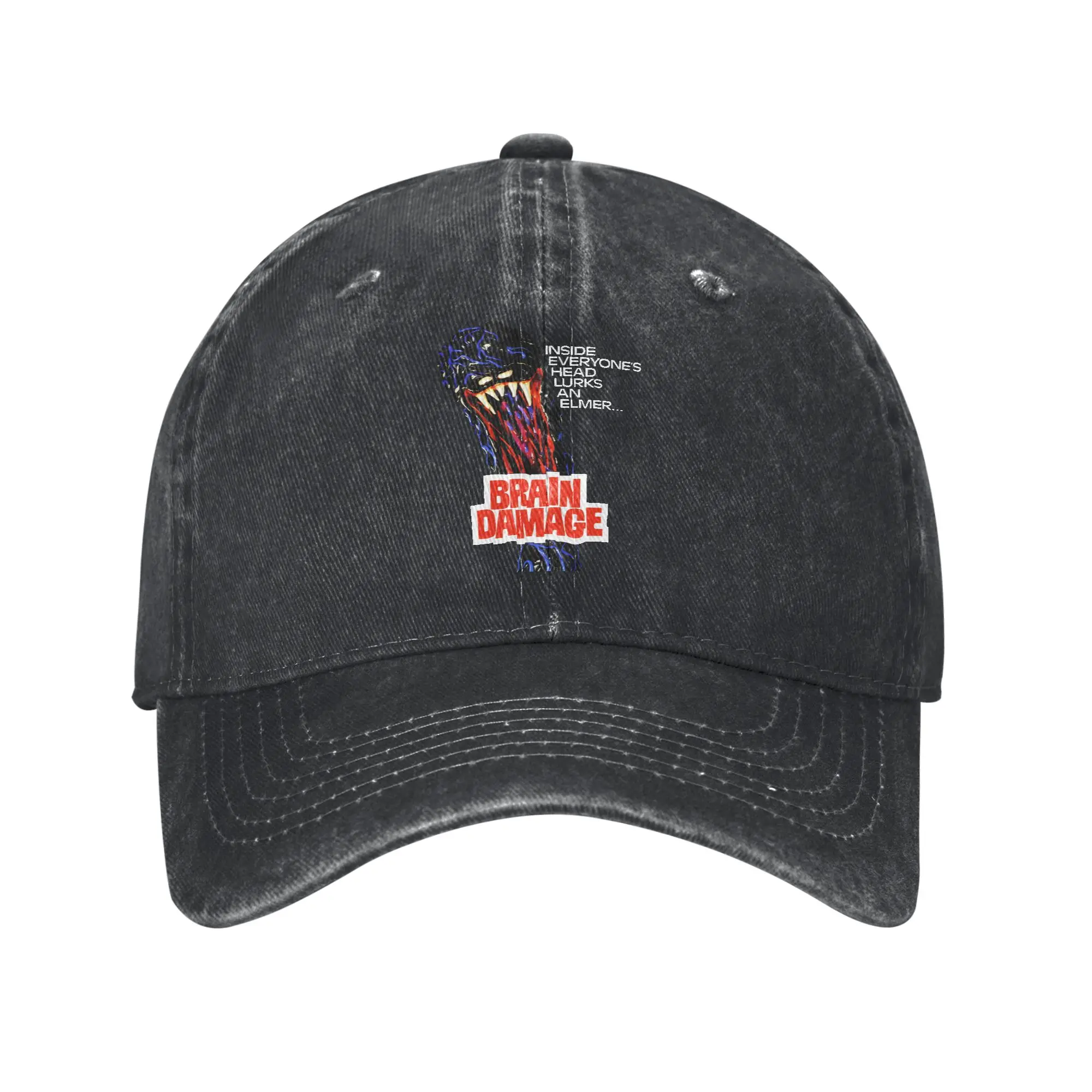 Brain Damage Movie Poster Fashion Baseball Cap  Breathable Fabric Baseball Cap  Outdoor Workout Baseball Cap