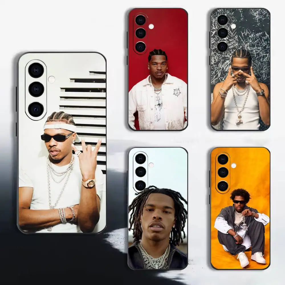Hip-Hop Trap Pop Rap L-Lil B-Baby Phone Case For Samsung A72,A71,A72,A70,A53,A52,A51, Black Soft Cover TPU