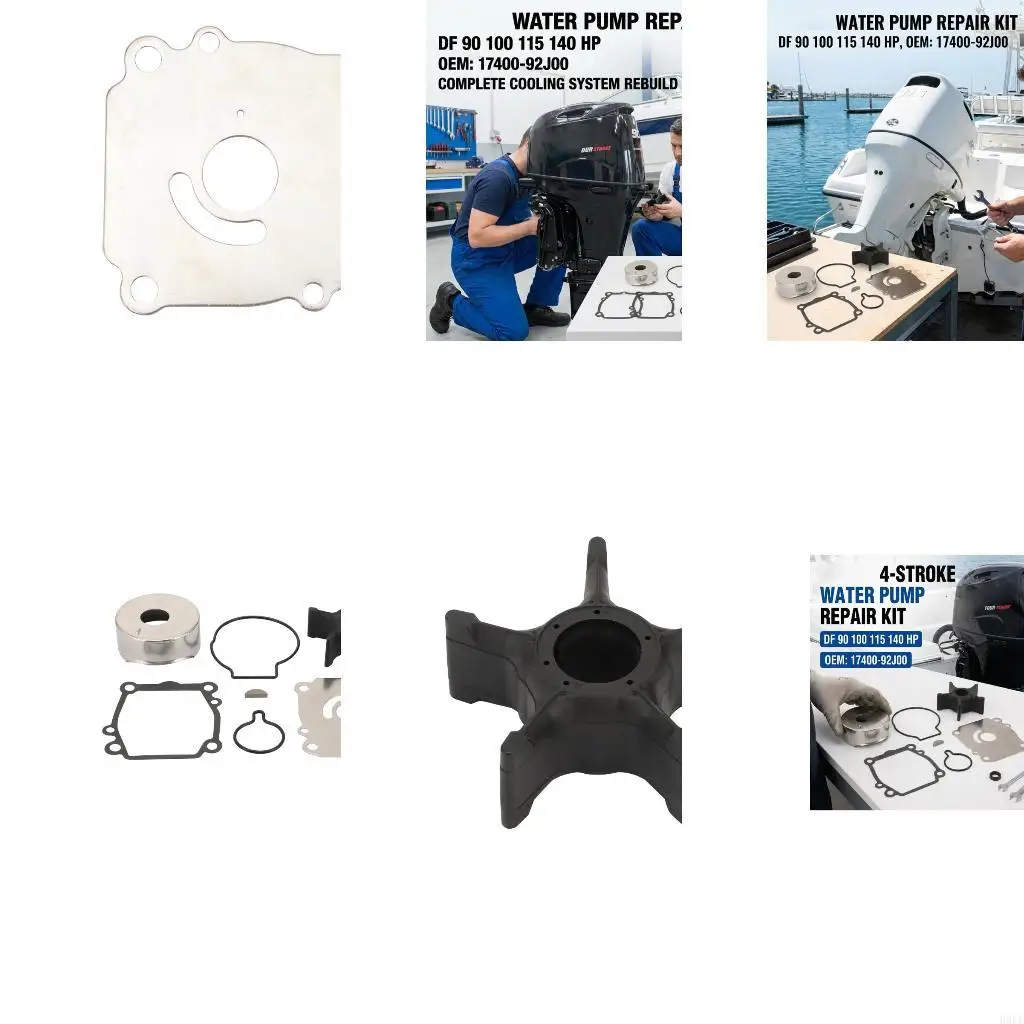 Impeller Repair with Cup Plate Gasket Service Parts for DF115 DF140T H9EE