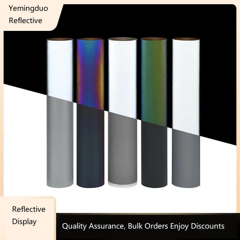 rainbow-grey-reflective-fabric-140cm-width-polyester-high-visibility-sewing-material-for-clothing