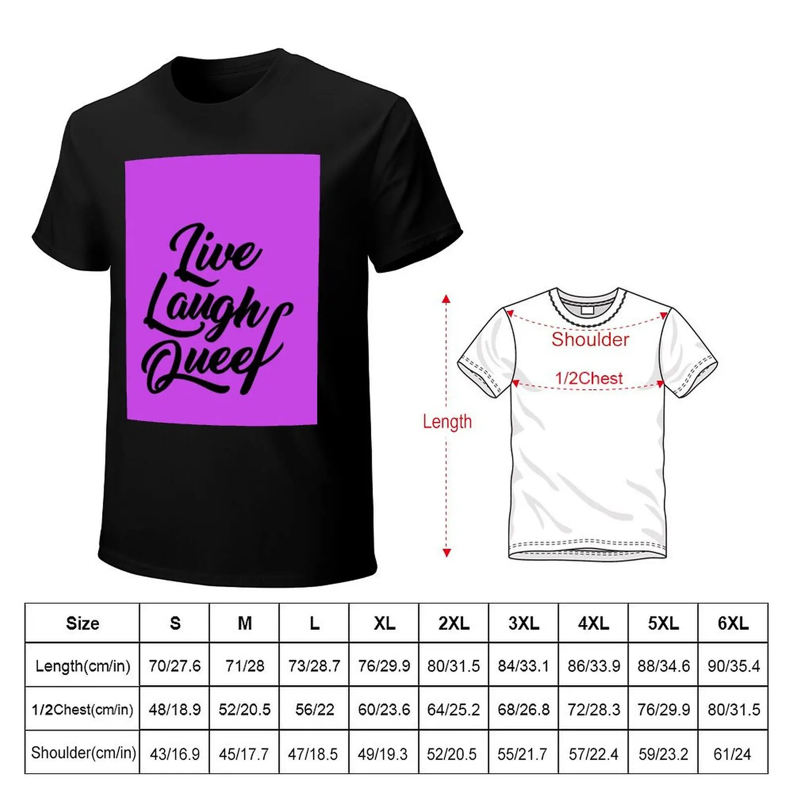 Live, Laugh Queef T-Shirt Quick Dry Travel T-Shirt