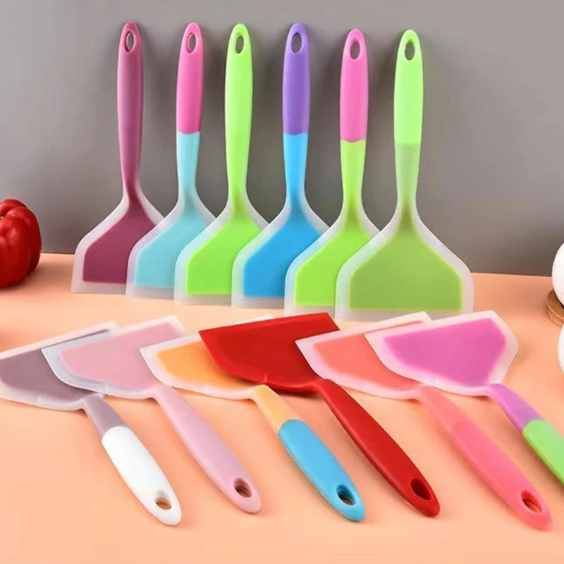 Multi-Purpose Non-Stick Pan Utensils - Silicone Egg Spatula, Wide Pancake Turner, and Egg Flipper for Cooking and Baking view 4