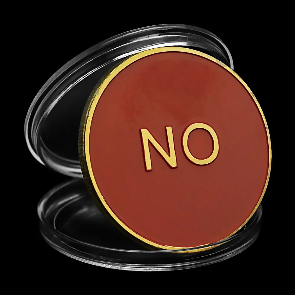 Yes or No Coin Prediction Decision Coin Ouija Gold Plated Coin Souvenirs Commemorative Coins Home Decorations