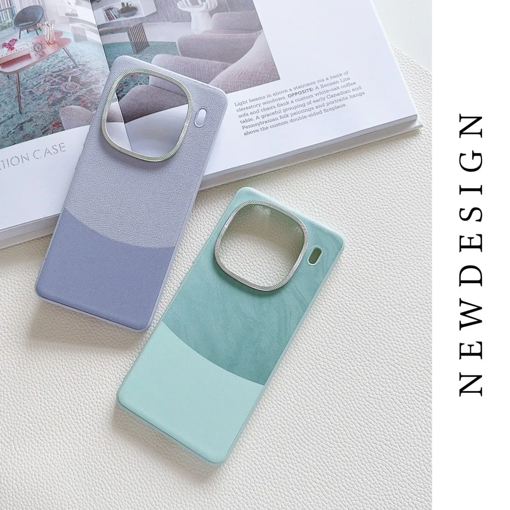 حافظة لهاتف VIVO IQOO 13 Pro موضة جديدة من جلد البولي يوريثان غطاء خلفي واقٍ لهاتف IQOO 12 Pro 13Pro غطاء كامل للهاتف