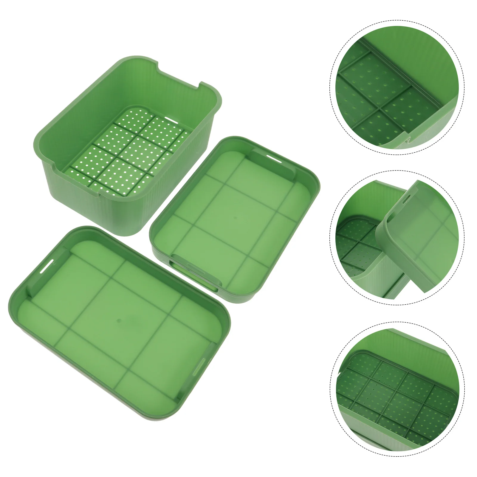 

Reusable Plant Growth Plate Sprouting Trays for Greenhouse Agriculture Vegetable Growing Trays Home Garden Use