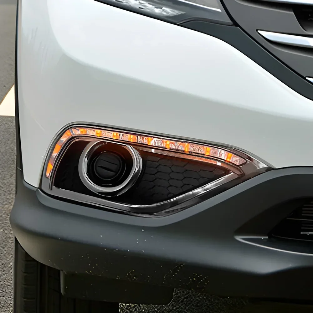 Front Bumper For Honda CRV 2012-2014 Upgrade LED Dynamic Daytime Running Light Car light Assembly Tool Accessories