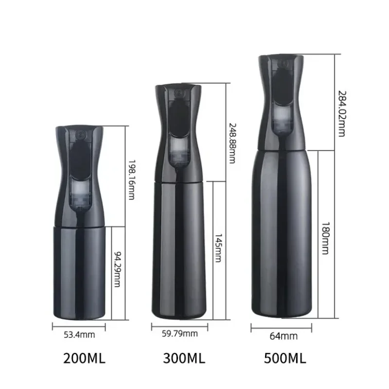 200/300/500ml High Pressure Spray Bottles Refillable Bottles Continuous Mist Watering Can Automatic Salon Barber Water Sprayer