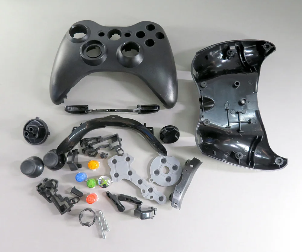 For Xbox 360 Wired Controller Full Shell Cover Buttons Mod