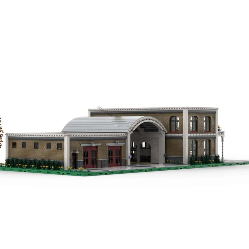 

MOC-96122City Bus Terminal Building Block Model, 18,217Parts, Creative Toy Gift for Boys and Children for Birthday and Christmas