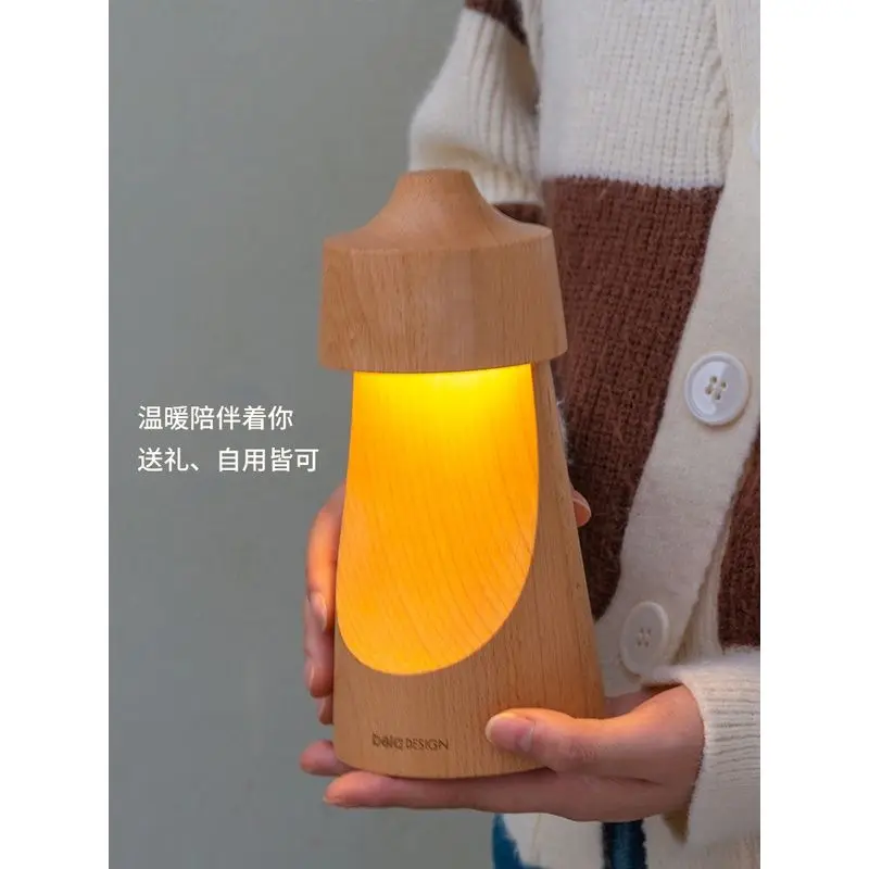 

Creative Atmosphere Desk Lamp Charging Sleep Bedlight Eye Protection Dimming Patting Half Moon Nightlight