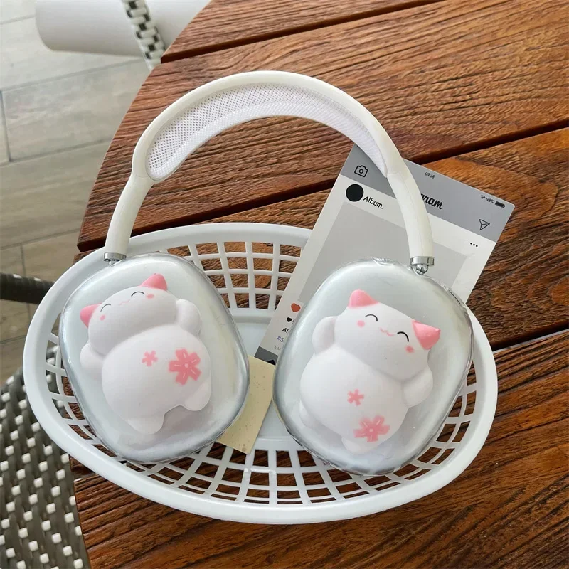 Lovely Cat Case for AirPods Max Protective Headset Headphone Airpod Max Case Cover