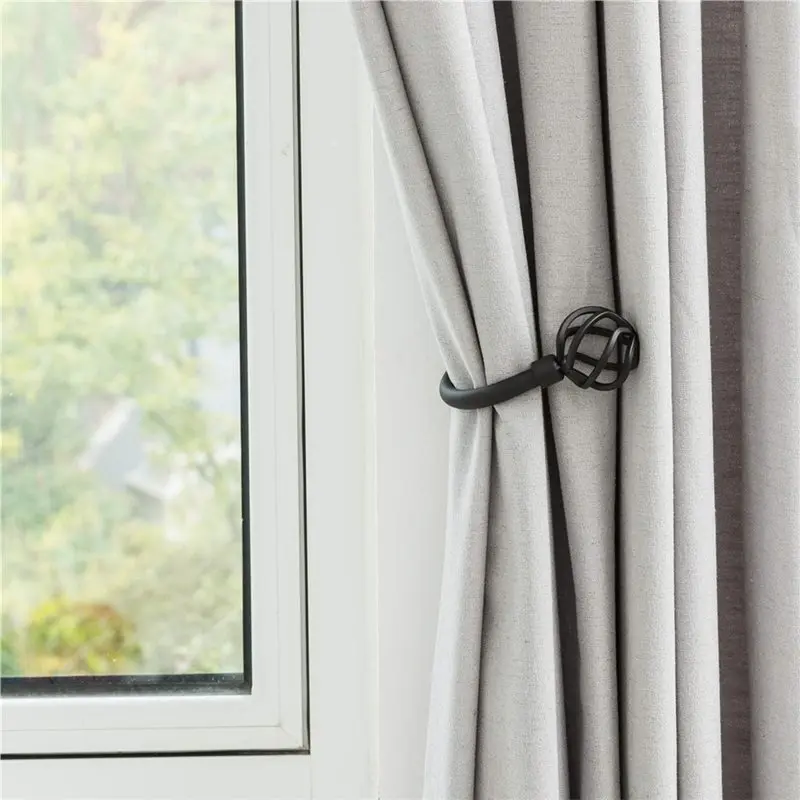 ABFU-Wall Hook, Simple U-Shaped Decorative Head, 1 Set/2 Pcs Curtain Hooks, Commonly Used In Home, Simple And Elegant Style