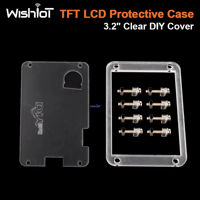 Transparent Case DIY Protective Cover for Nextion 3.2-inch Enhanced Edition