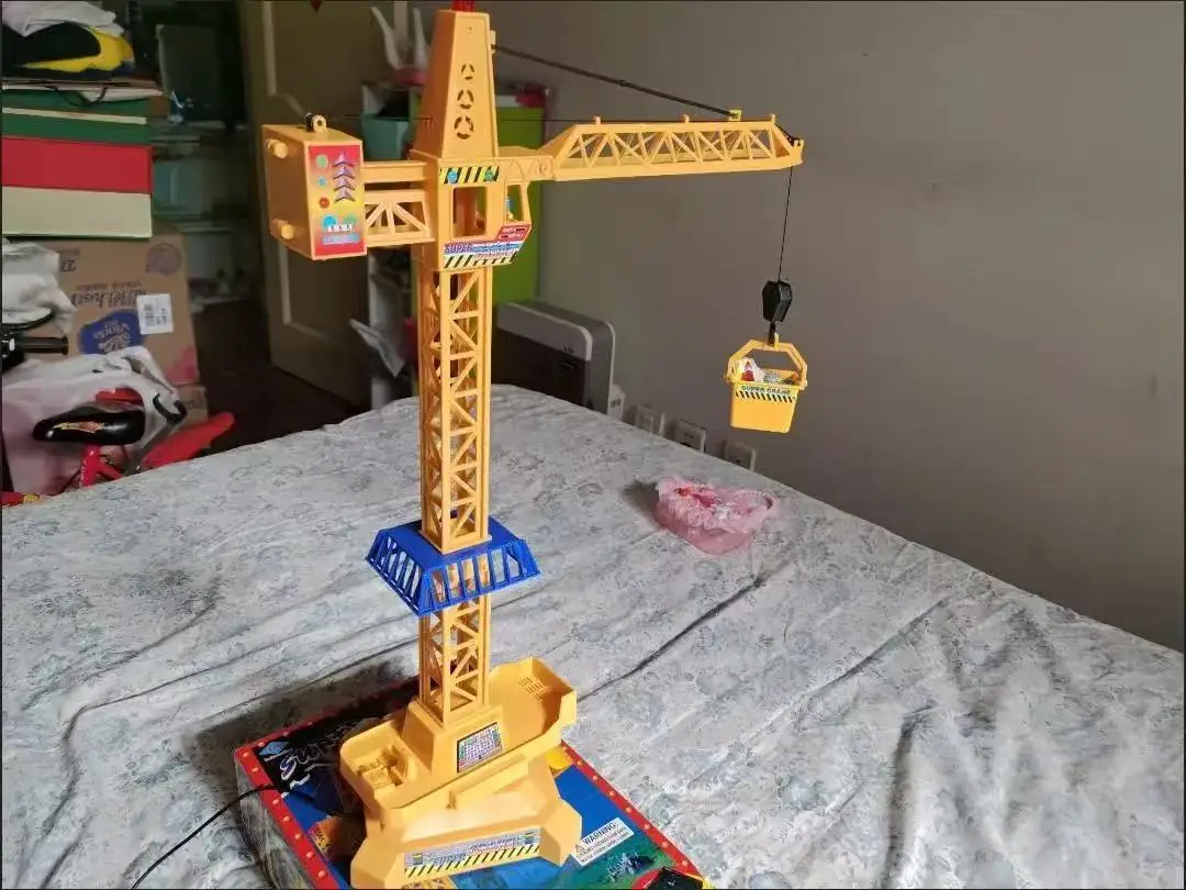 Symulacja Koparki Zabawka Nowy Dziwny Sterowany Przewodami Żuraw Budowlany Zabawki Przewodowy Pilot Zdalnego Sterowania Samochód RC Prezent dla Dzieci