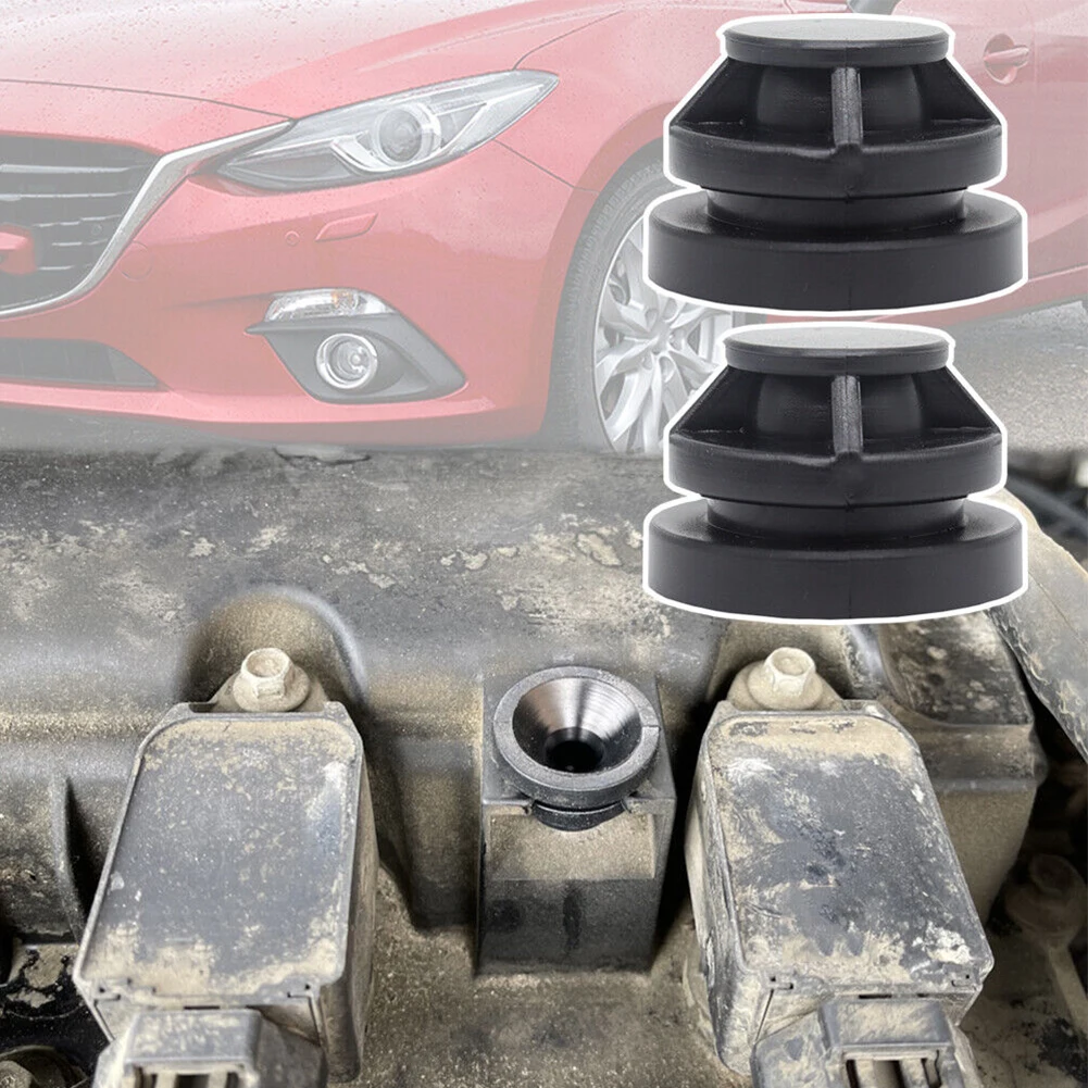 2pcs Black Rubber Engine Mount Bush Buffer Cushion Cover Suitable For Mazda 3 BM/BN BP 2014 - 2021 #P301-10-238/ P30110238