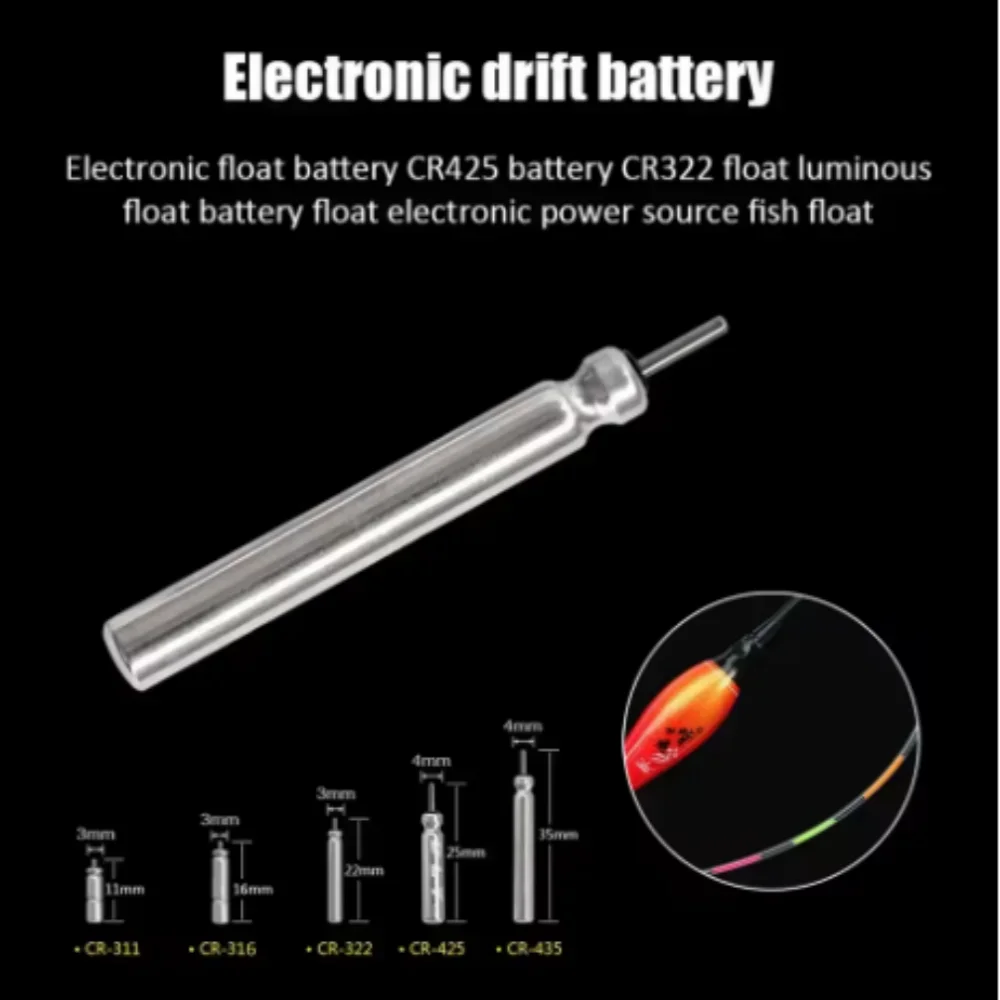 Lithium Coin Cell Battery CR322 5PCS for Luminous Fishing Float Night Electronic Float Tackle Replacement Batteries
