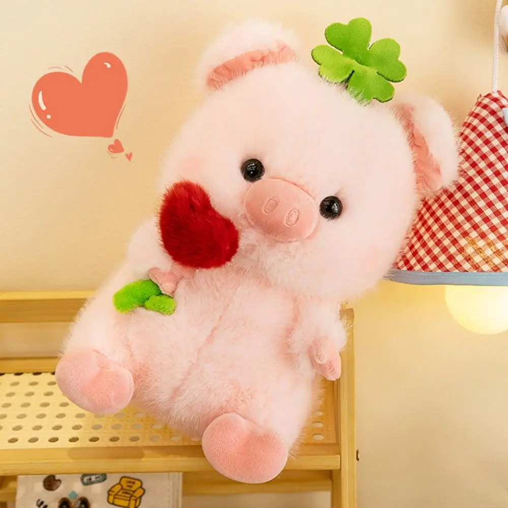 PP القطن خنزير عقد زهرة أفخم دمية رقيق لينة محشوة خنزير بلوشي لعبة جمع Ins خنزير محشوة الدمى ديكور المنزل #2