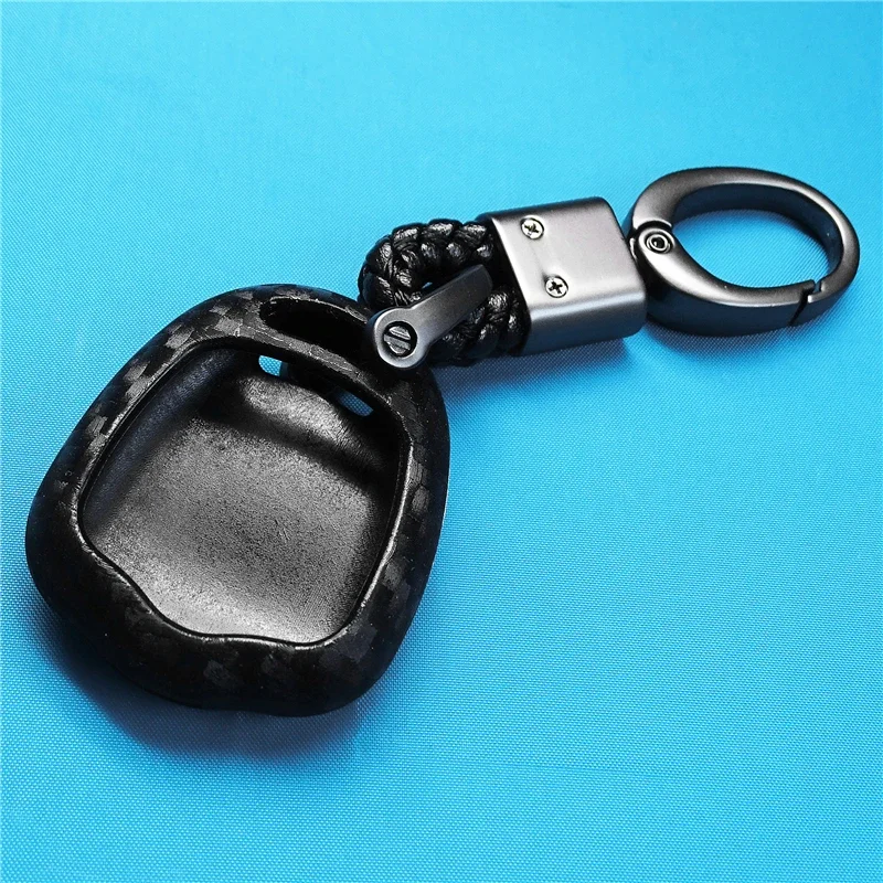 

Car Key Case Fob Cover Carbon Fiber Silicone For Mitsubishi outlander ASX colt LANCER Grandis Pajero Sport Keychain