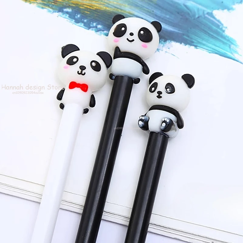

2PC Korean Cartoon Danmeng Cartoon Panda Gel Pen Cute Animal Water Pen stationery kawaii school supplies