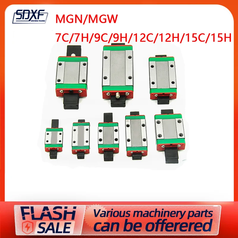 

1/2/4PCS linear guide slider MGN/MGW 7C/7H/9C/9H/12C/12H/15C/15H