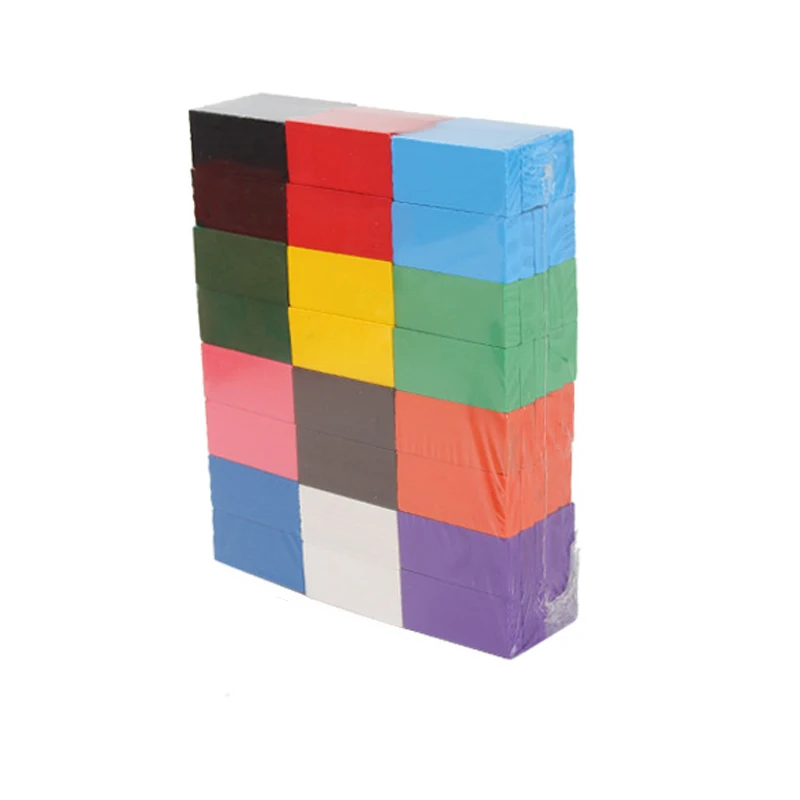 120/240pcs Kinder Farbe sortieren Regenbogen Holz Domino Bausteine Kits frühen hellen Domino Spiele Lernspiel zeug Geschenke