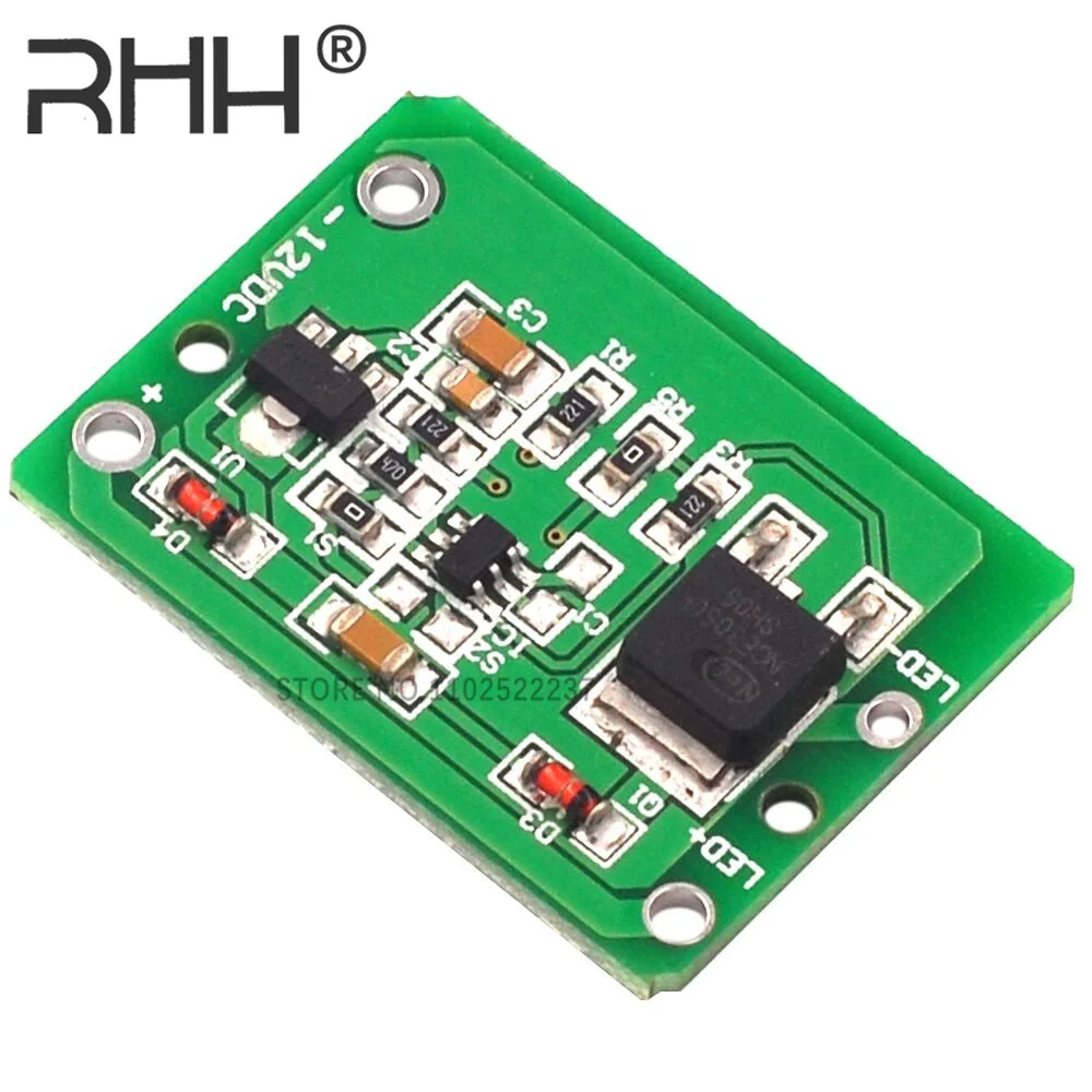 12V Capacitive Touch Switch Sensor Module Push Button Touching Key Module Jog Latch With Relay DC 6-20V 3A