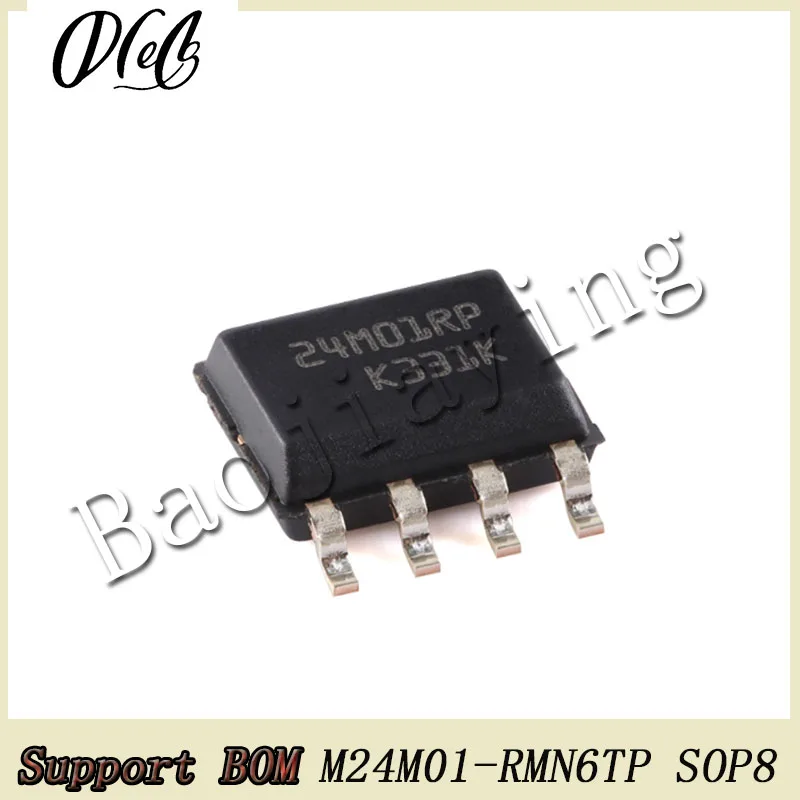 10PCS/Lot M24M01-RMN6TP SOIC-8 MARK 24M01RP Chip For EEPROM memory