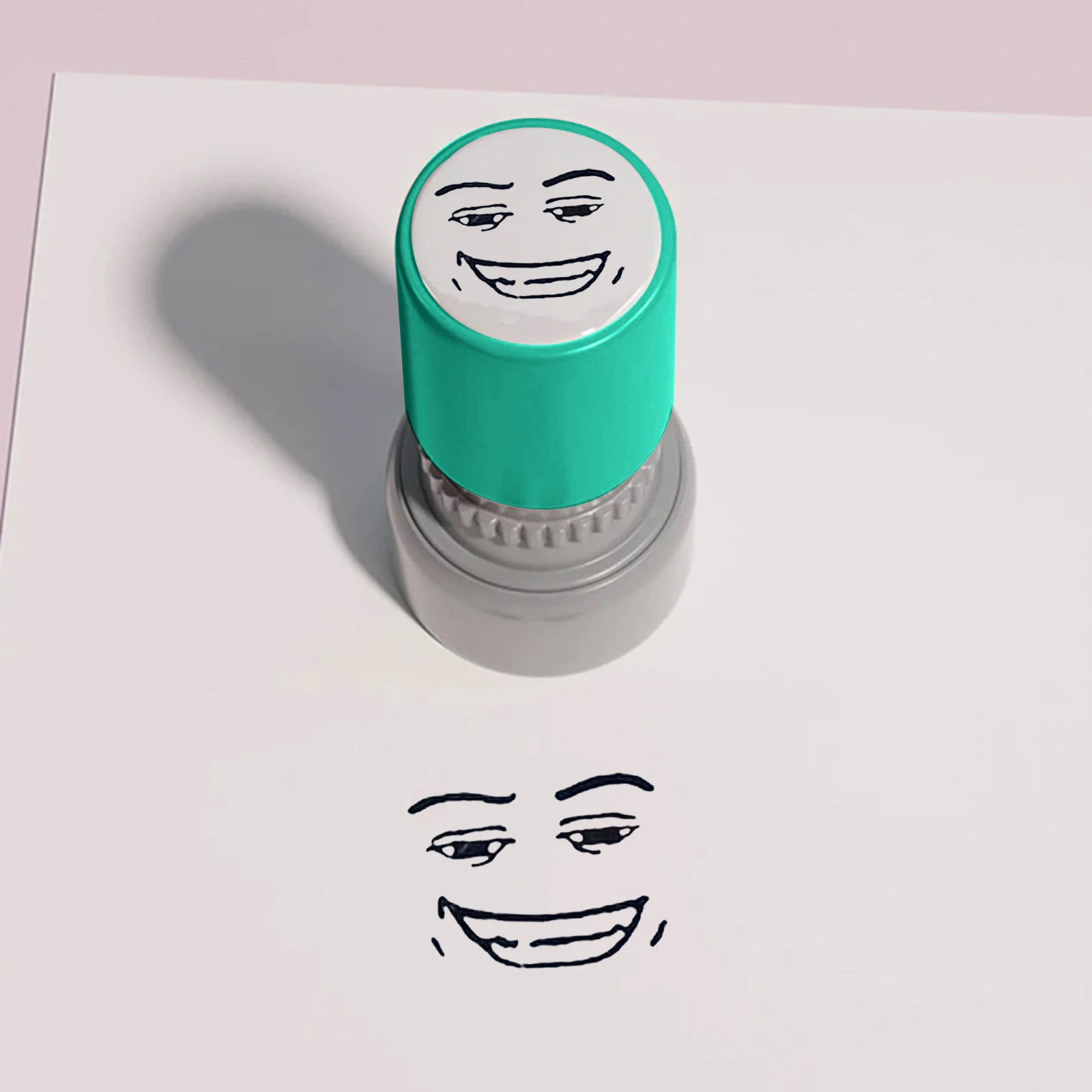 ألعاب 3 أشهر لحديثي الولادة 1.5 مللي مجموعة طوابع ختم نمط أزرق للمجلات سكرابوكينغ لوازم يدوية ذاتية الصنع مع حبر مقبض خشبي