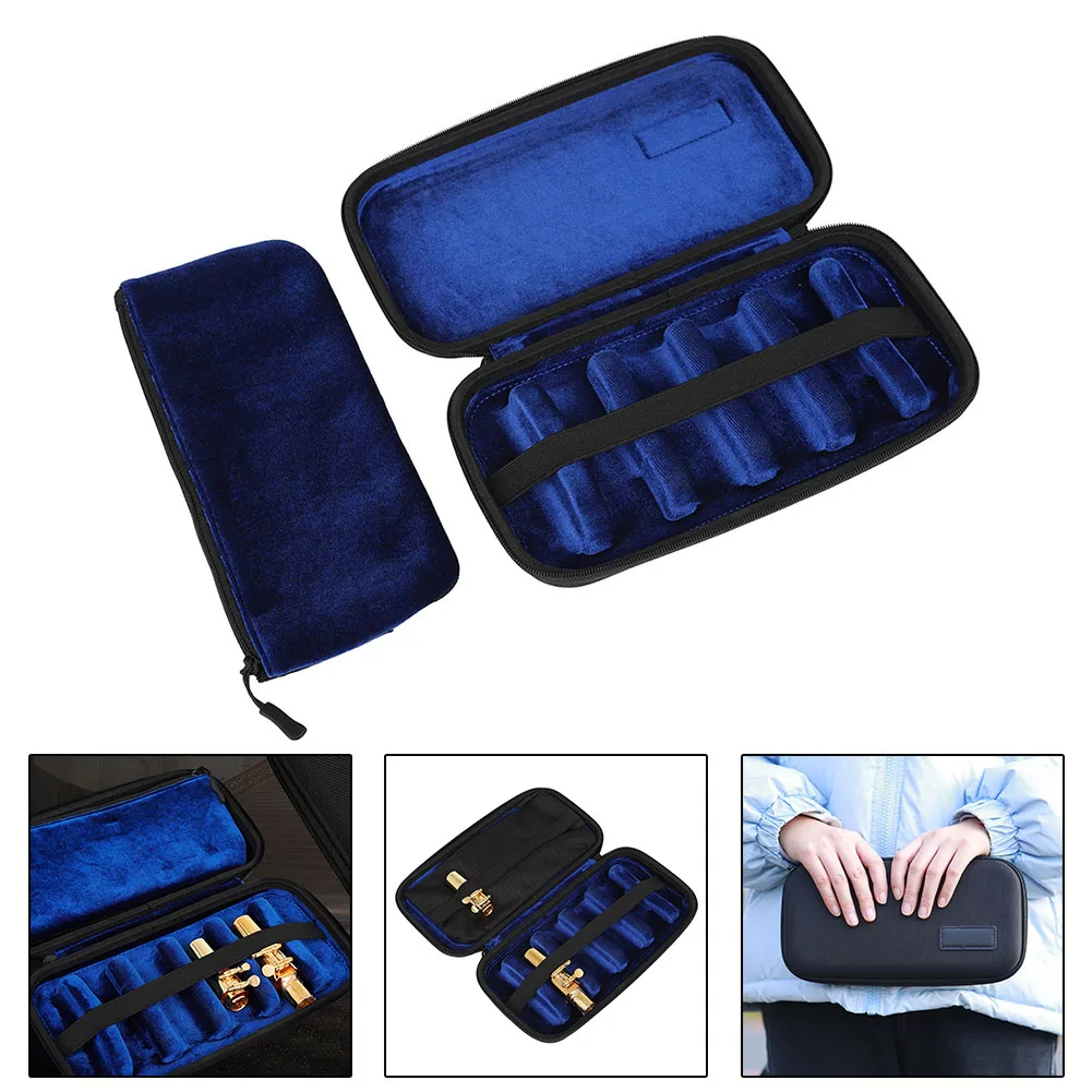 

Saxophone Mouthpiece Storage Bag For 4 Mouthpieces Mouthpiece Case Oxford Cloth Hard Bags Sax Accessories