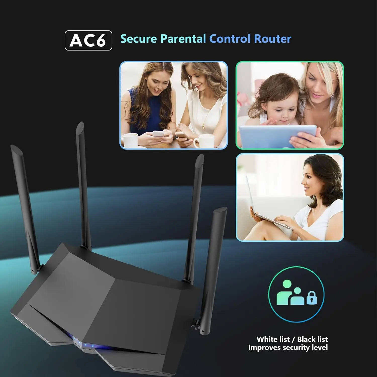 Tenda AC1200 Wifi Router 1200mbps Gigabit Dual Band Wifi Repeater Router Power by 4*6dBi Antenna 1Ghz CPU PK Xiaomi wifi Router