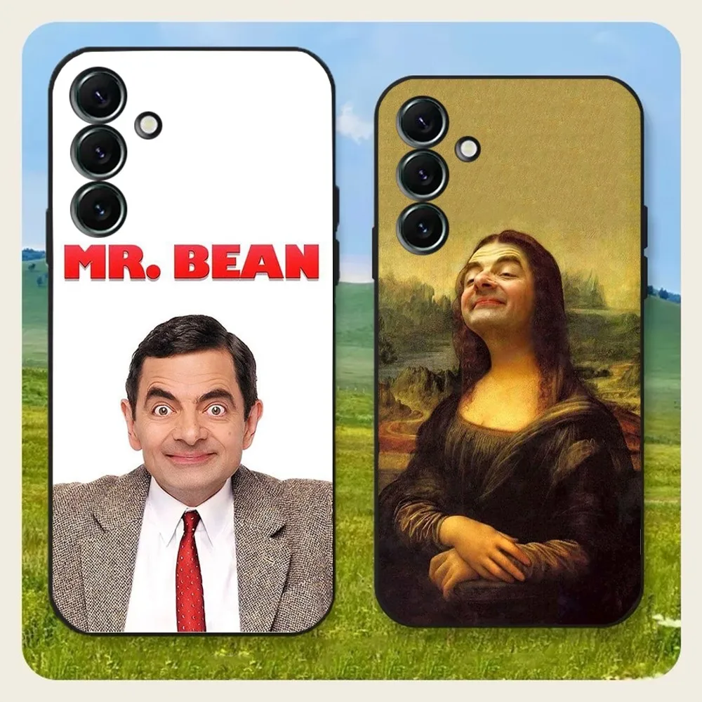 Funny Mr B-Bean Phone Case For Samsung Galaxy A20,A21s,A22,A31,A32,A52,A53,A72,73,A80,A91Soft Black Cover