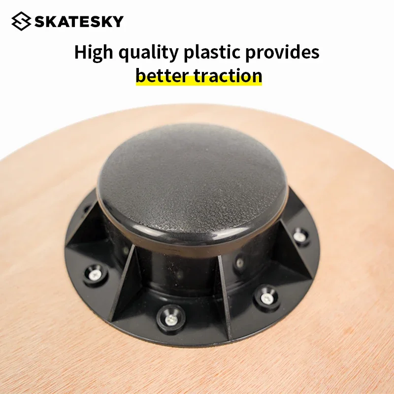 Stability Trainer Durable Non-slip Surf Round Spinning Wobble Wooden Balance Board Fitness Board - Image 5