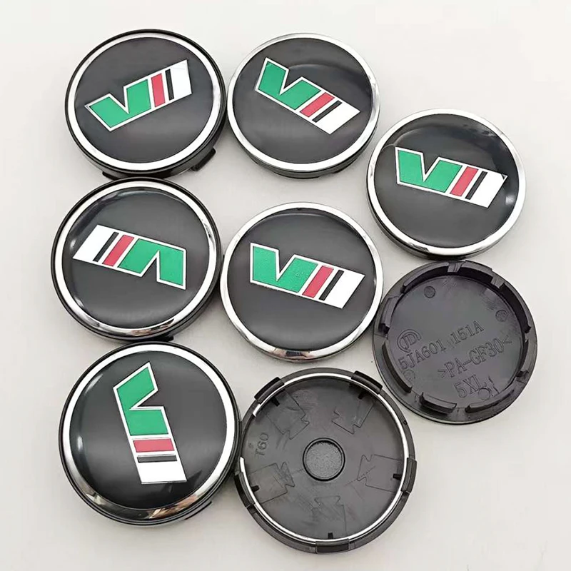 4pcs 56mm 60mm Car Wheel Center Hub Cap Rim Cover V Logo Emblem For Skoda Octavia Fabia Kamiq Kapoq Kodiaq Rapid Accessories