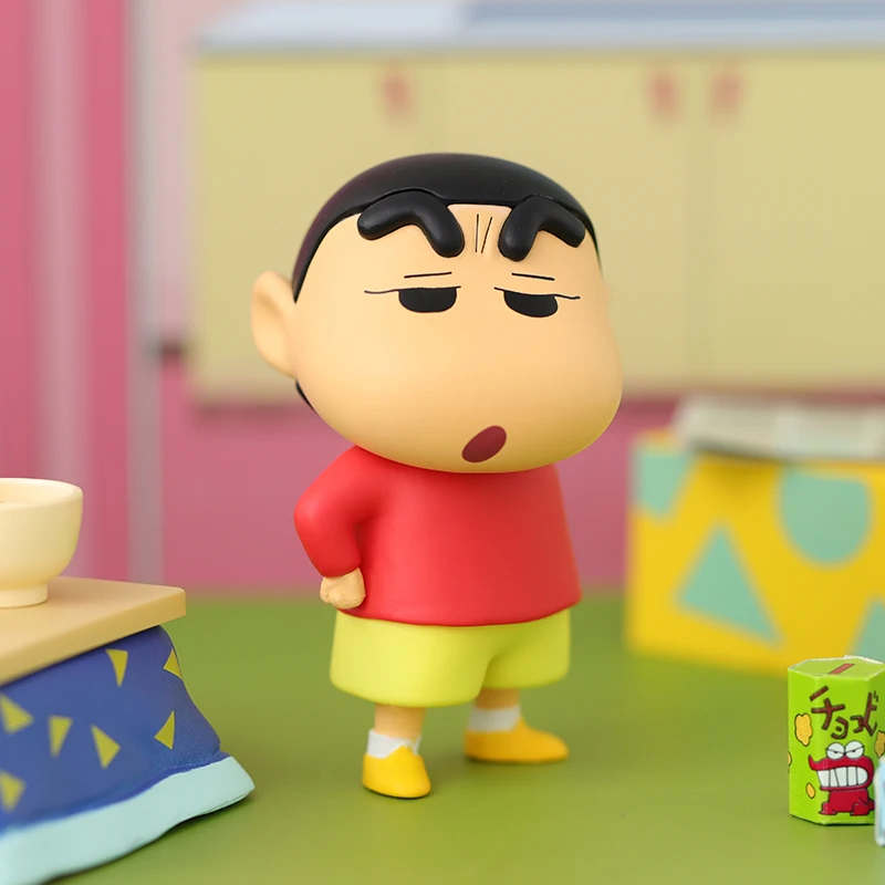 52TOYS Blind Box Crayon Shin-chan Emoticon 1PC Action Figure Collectible Toy Desktop Decoration