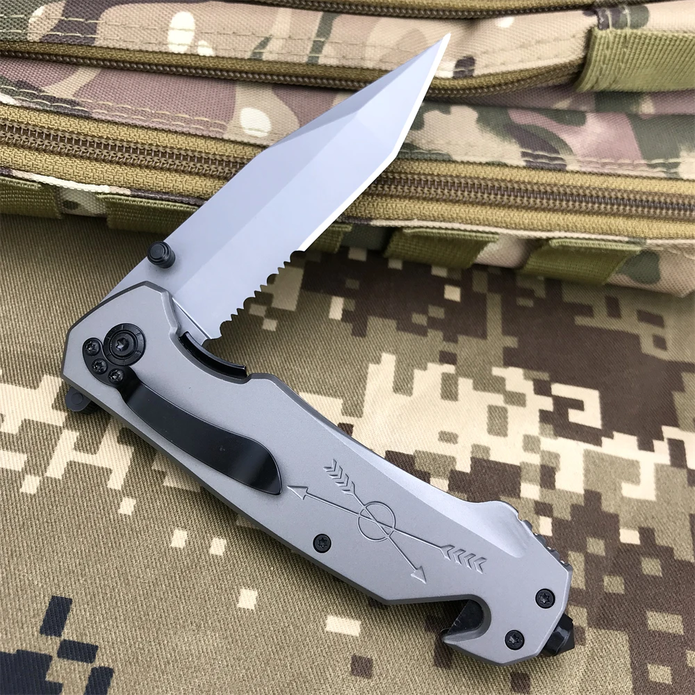 Convenient B103 multi-function cutting Assisted Flipper stainless steel handle camping hunting fishing survival EDC pocket knife