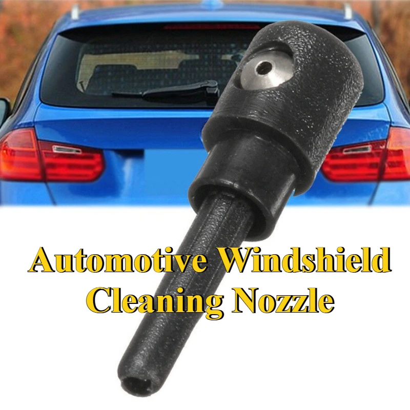 2pcs/set Car Black Rear Windscreen Washer Jet Nozzle Water Spray For VW Golf Polo Touran Tiguan /Skoda/Audi/Seat