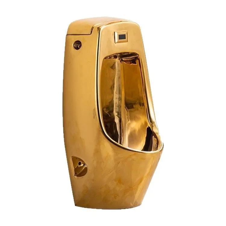 Integrated automatic induction gold urinal men's wall-mounted ceramic urinal wall-mounted