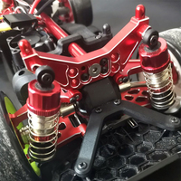 MJX Hyper Go 14301 14302 14303 RC Car Metal Steering Cup Upper Lower Swing Arm Set Shock Tower Bracket Body Post Upgrade Parts