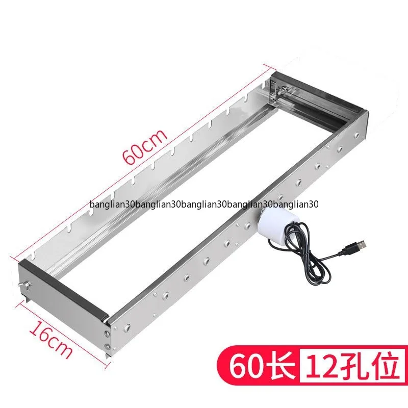 

Fully Automatic Barbecue Flip Shelf Adjustable Width Tumble Skewer Machine