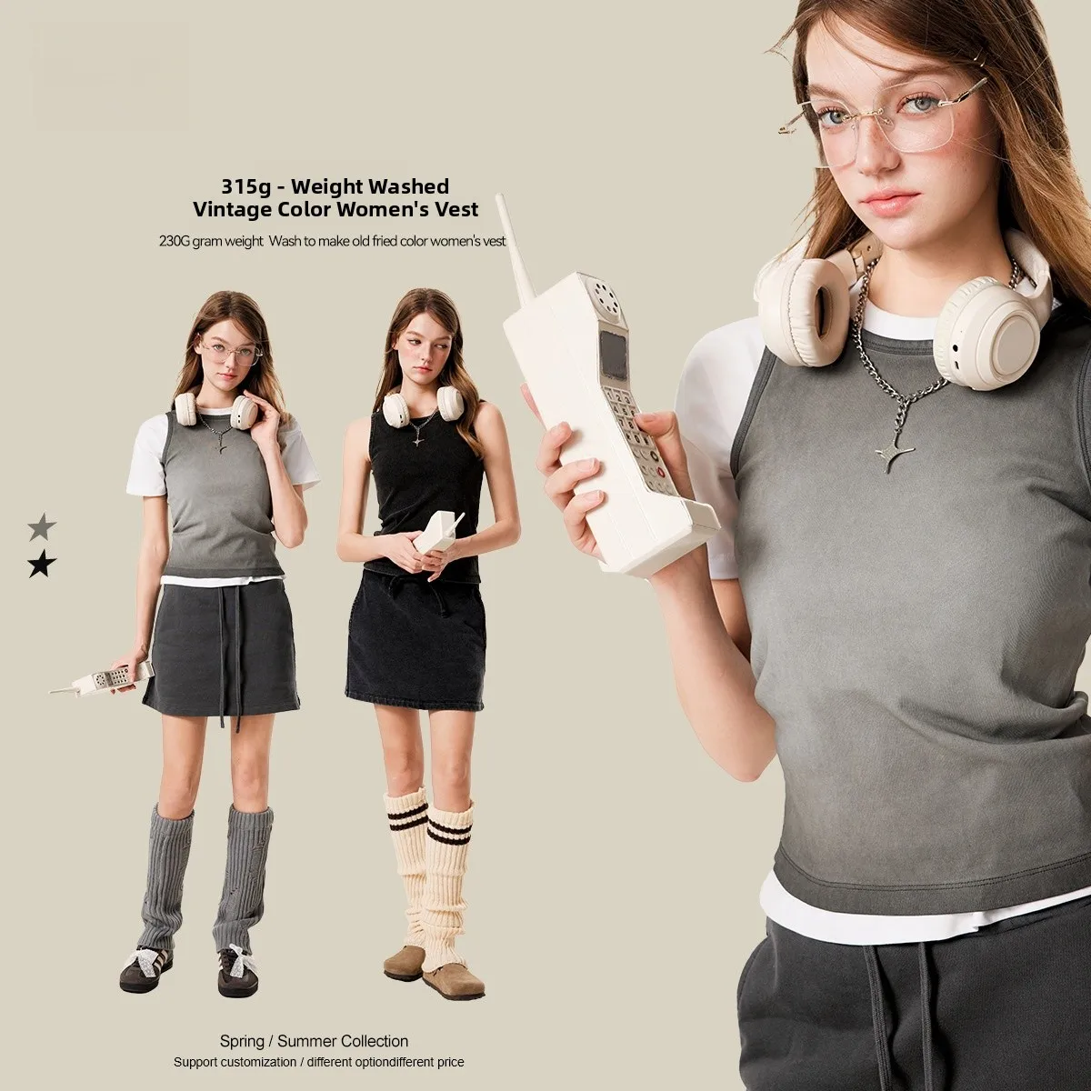 

Милый и крутой жилет Svel, женская внутренняя одежда, винтажный вязаный тонкий летний топ BE Women's Faion 2025