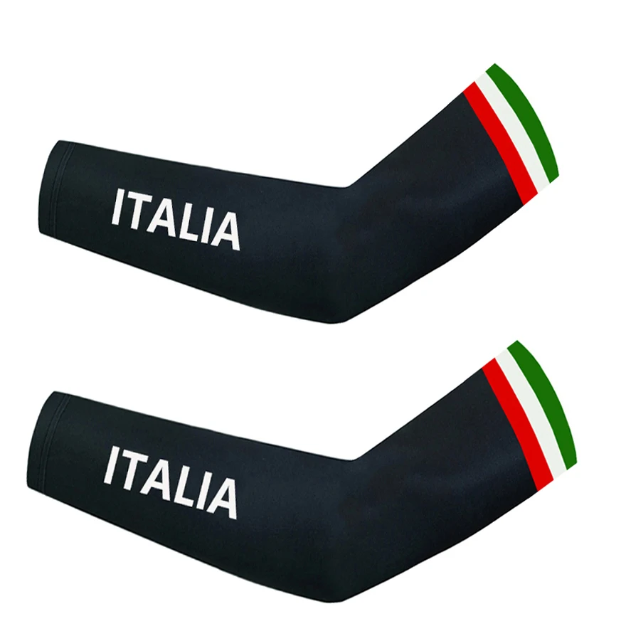 2025 FDJ Group Cycling Arm Warmers MTB Ropa Ciclismo Men Women Quick Dry ITALIA Team Bike Sleeves Cuff Outdoor Sports Arm Covers