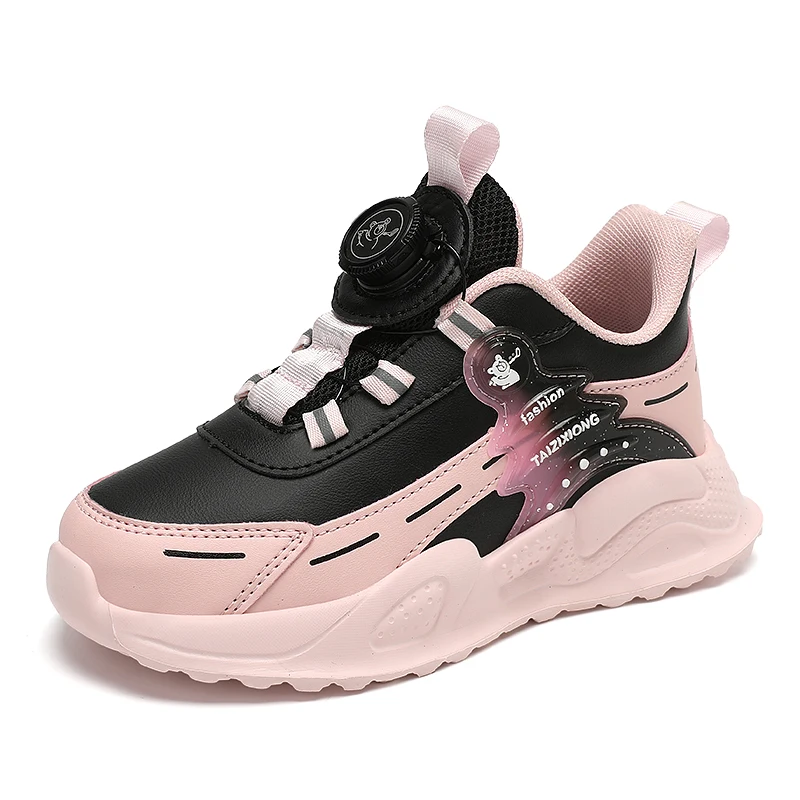 

Детская повседневная обувь, новинка 2025 года, дизайнерские кроссовки из искусственной кожи для детей, модная спортивная обувь, удобная прогулочная обувь для мальчиков и девочек