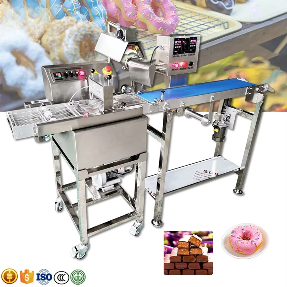 เครื่องเคลือบช็อกโกแลต / การเคลือบช็อกโกแลต / สายการผลิตการเคลือบช็อกโกแลต