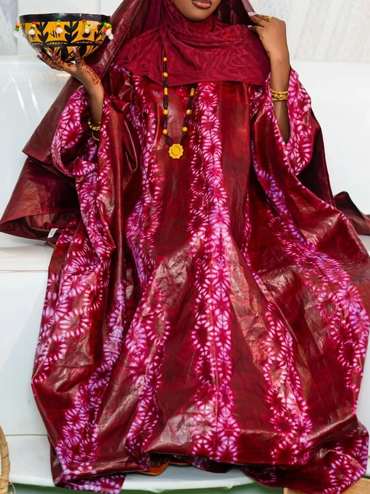 African Printed Dress: Feast Traditional Ritual Classic Elegance Custom New Plus Size Applicable All Season Wear