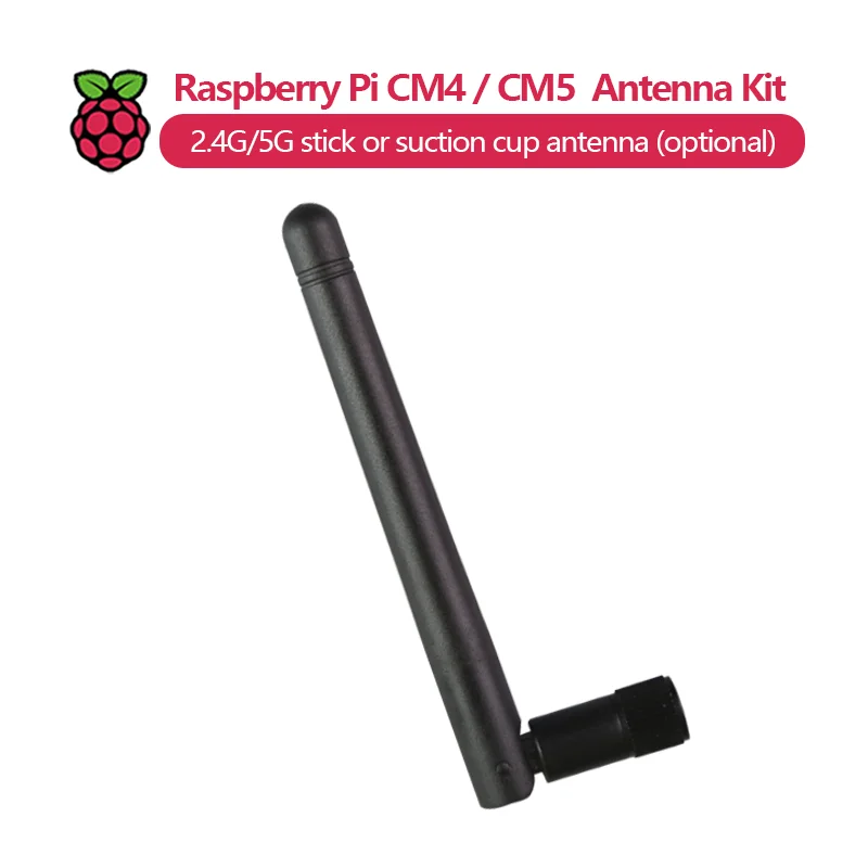 Antenna WiFi Raspberry Pi CM4 / CM5 con connettore SMA, supporta 2,4G/5G, antenna stick o ventosa (opzionale).
