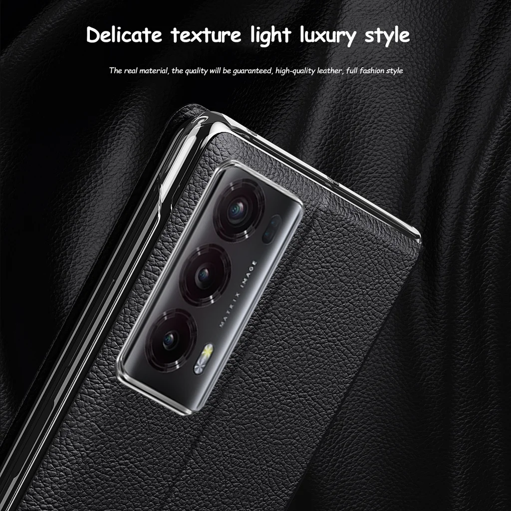 Leather Flip Cover For Honor Magic V2 Original Mirror Smart Touch View Wake Sleep Up Protection Stand Case For MagicV2