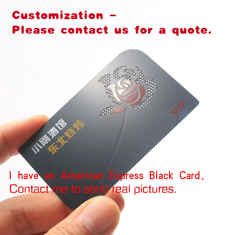 custom.Vip Membership Metal Business Cards Custom Bank Nfc Credit  Blank Access Control Card Greeting Stainless Steel Business C