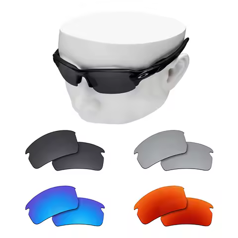OOWLIT Polarized Replacement Lenses for Oakley Flak 2.0 Asian Fit (AF) OO9271 - 61mm Sunglasses - Multi Color
